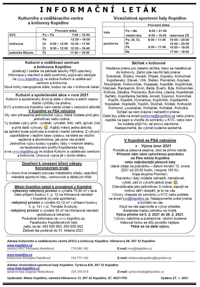 Informační leták č. 2 - str. II.