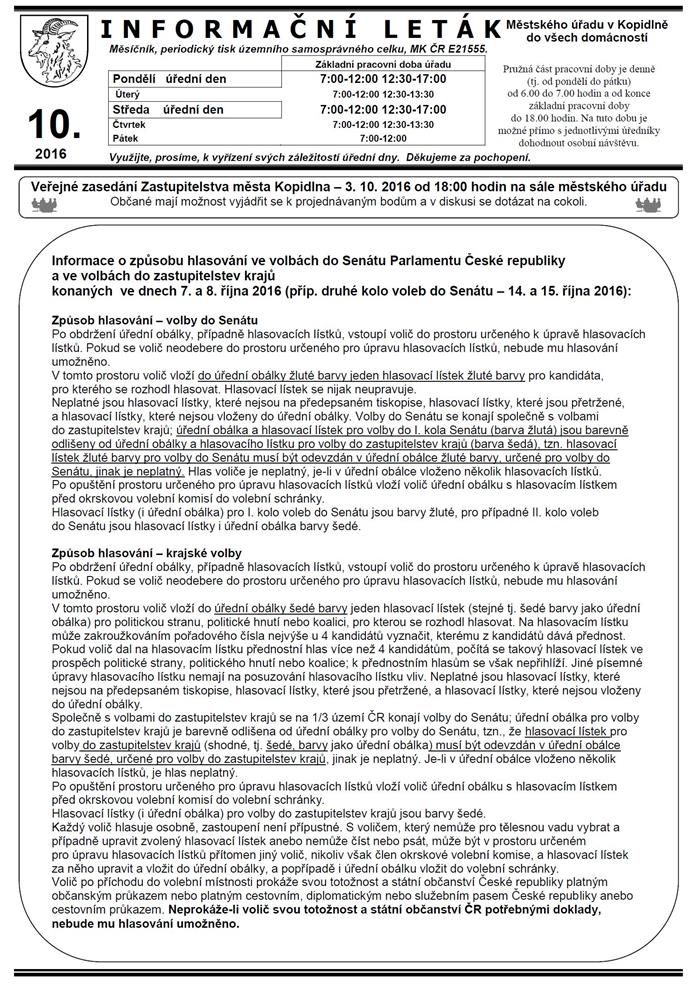 Leták č. 10 - I. strana