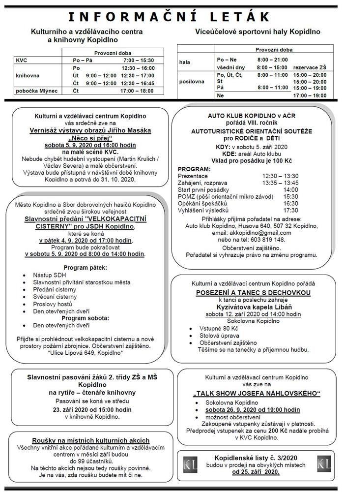 Informační leták č. 9 - III. str