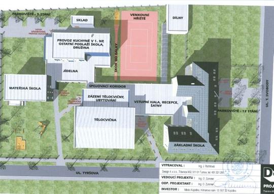 Rekonstrukce školského areálu v Kopidlně