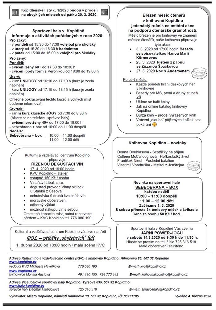 Informační leták č. 3 - IV. str.