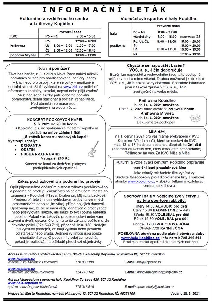 Informační leták č. 6 - str. II.