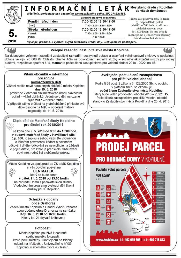 Leták č. 5 - I. strana