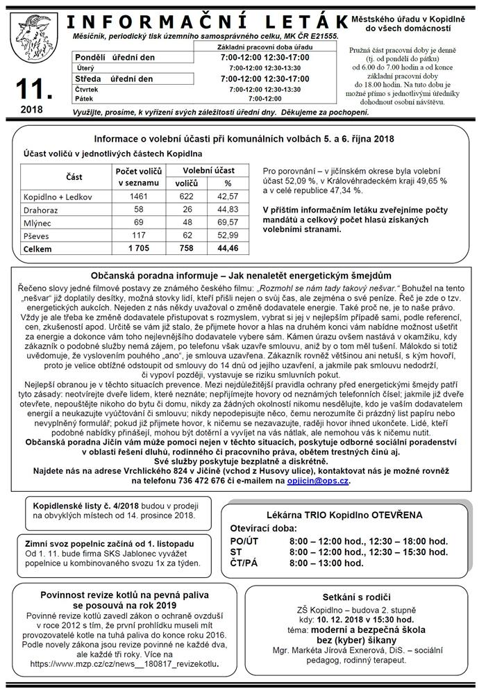 Leták č. 11 - I. str.