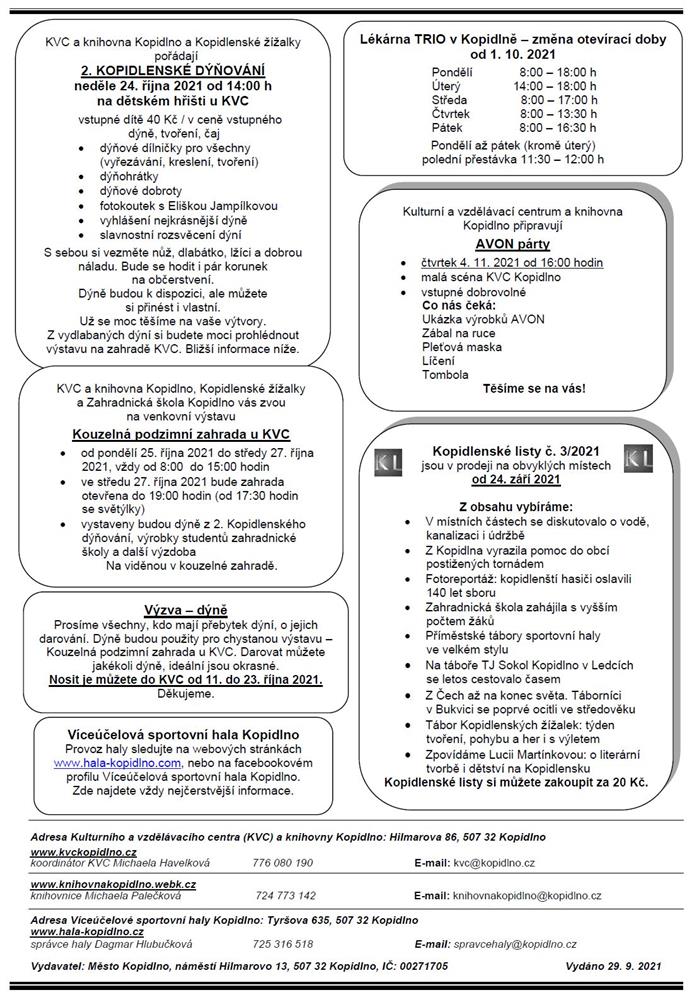 Informační leták č. 10 - str. IV.