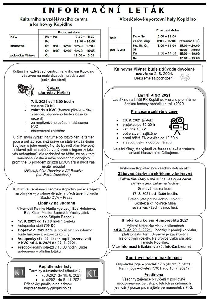 Informační leták č. 8 - str. III.