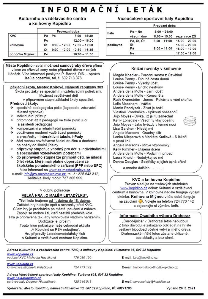 Informační leták č. 4 - str. II.