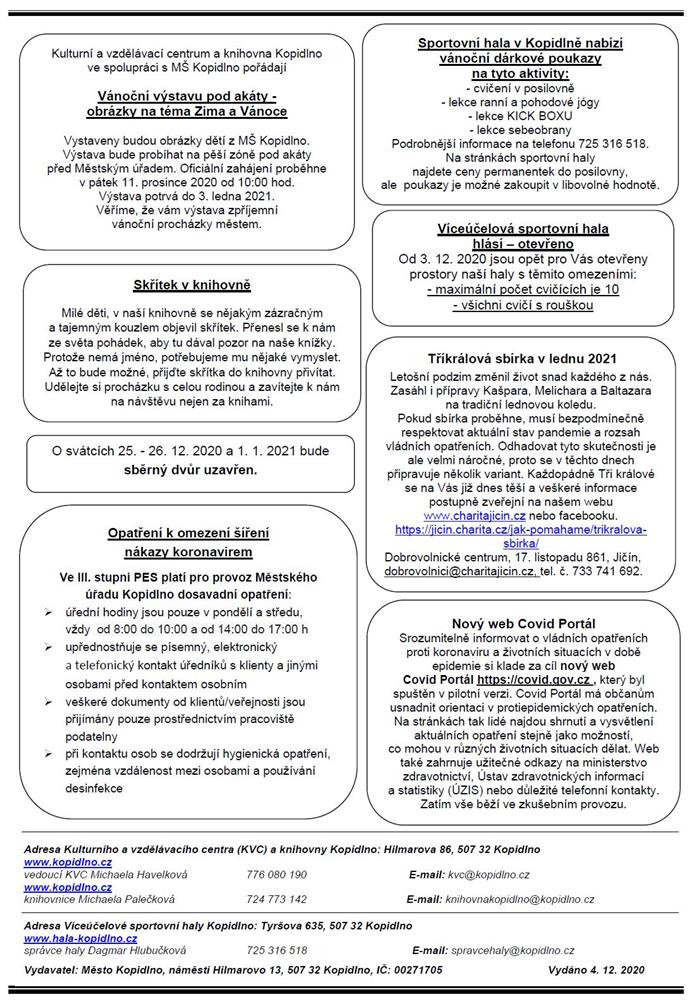 Informační leták č. 12 - str. IV.