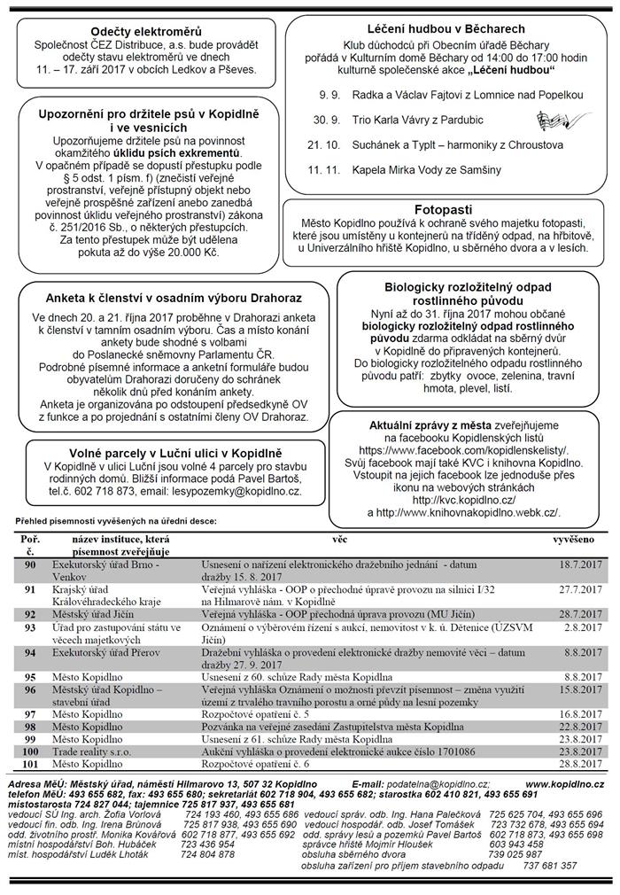 Leták č. 9 - II. strana