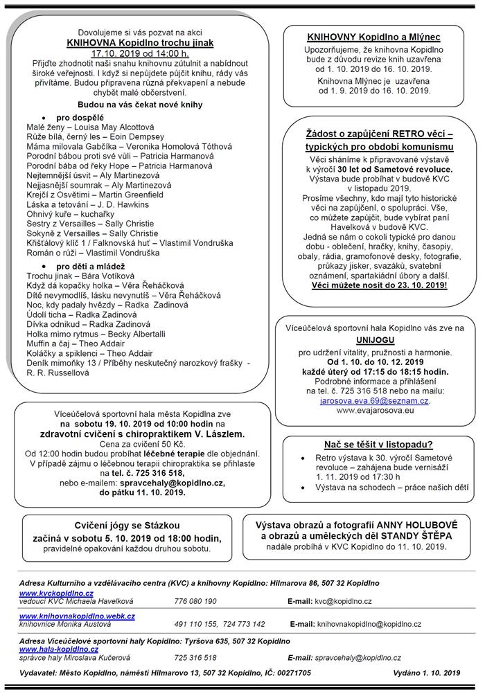 Informační leták č. 10 - IV. str.