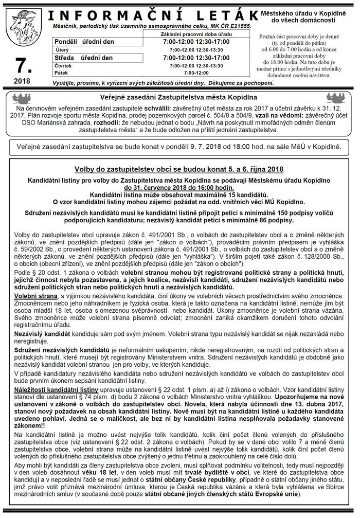 Leták č. 7 - I. str.