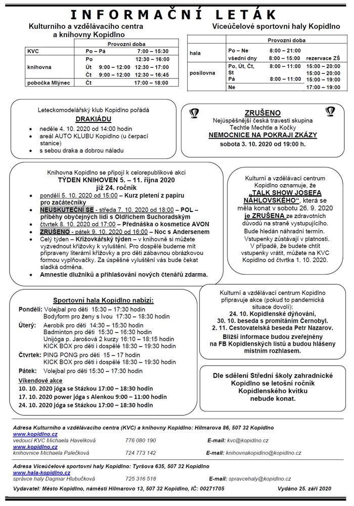 Informační leták č. 10 - str. IV.