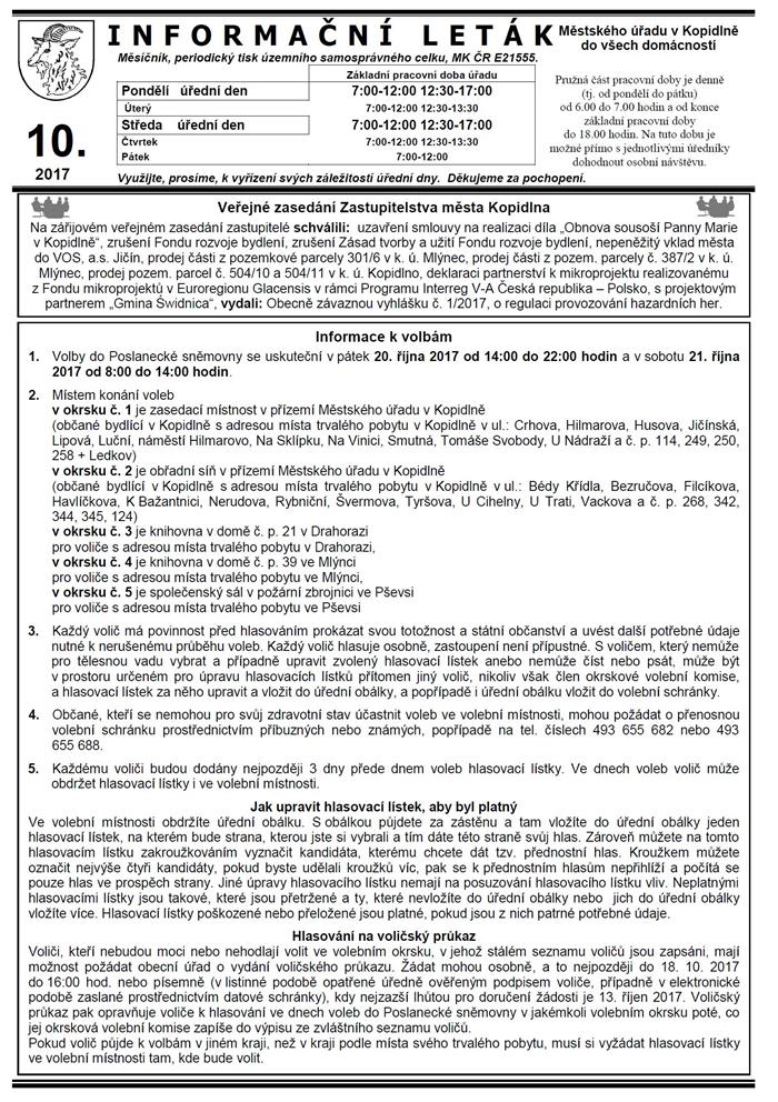 Leták č. 10 - I. strana