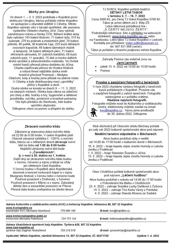 Informační leták č. 4 - str. IV.