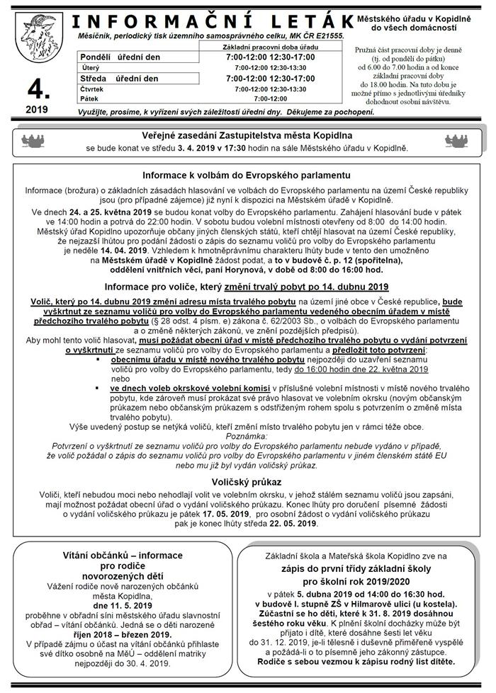 Leták č. 4 - I. str.