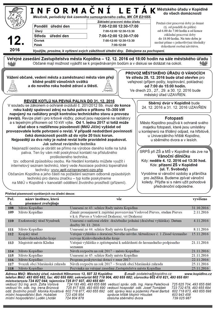 Leták č. 12 - I.strana