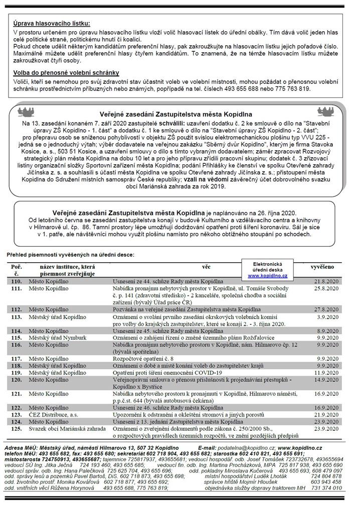 Informační leták č. 10 - str. II.