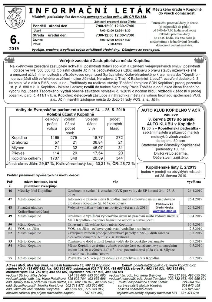 Leták č. 6 - I. str.