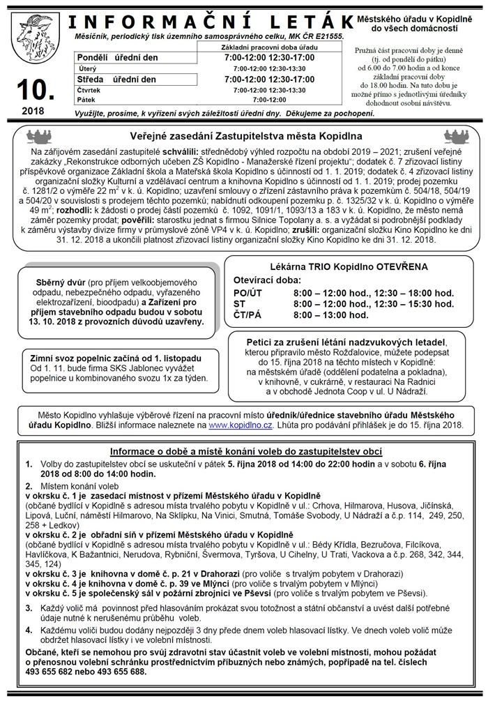 Leták č. 10 - I. str.