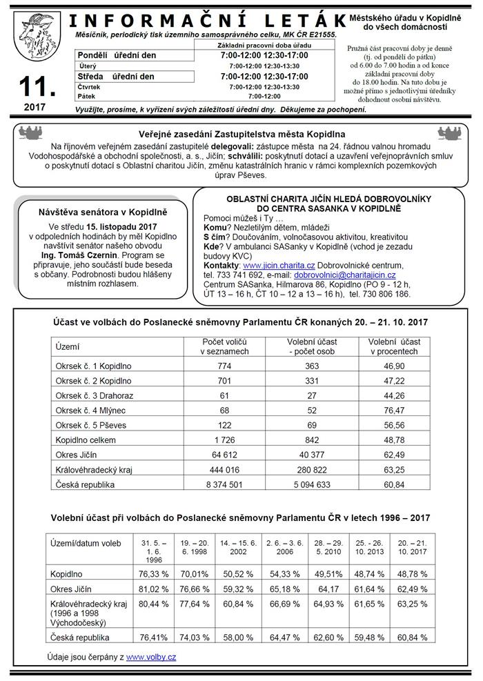 Leták č. 11 - I. strana