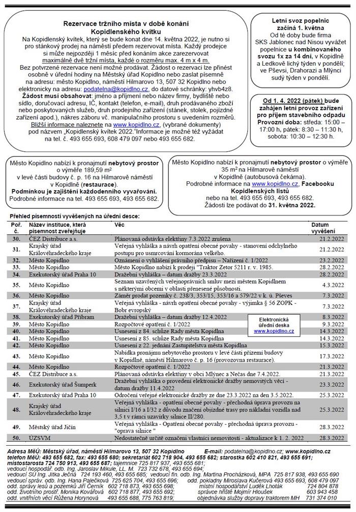 Informační leták č. 4 - str. II.