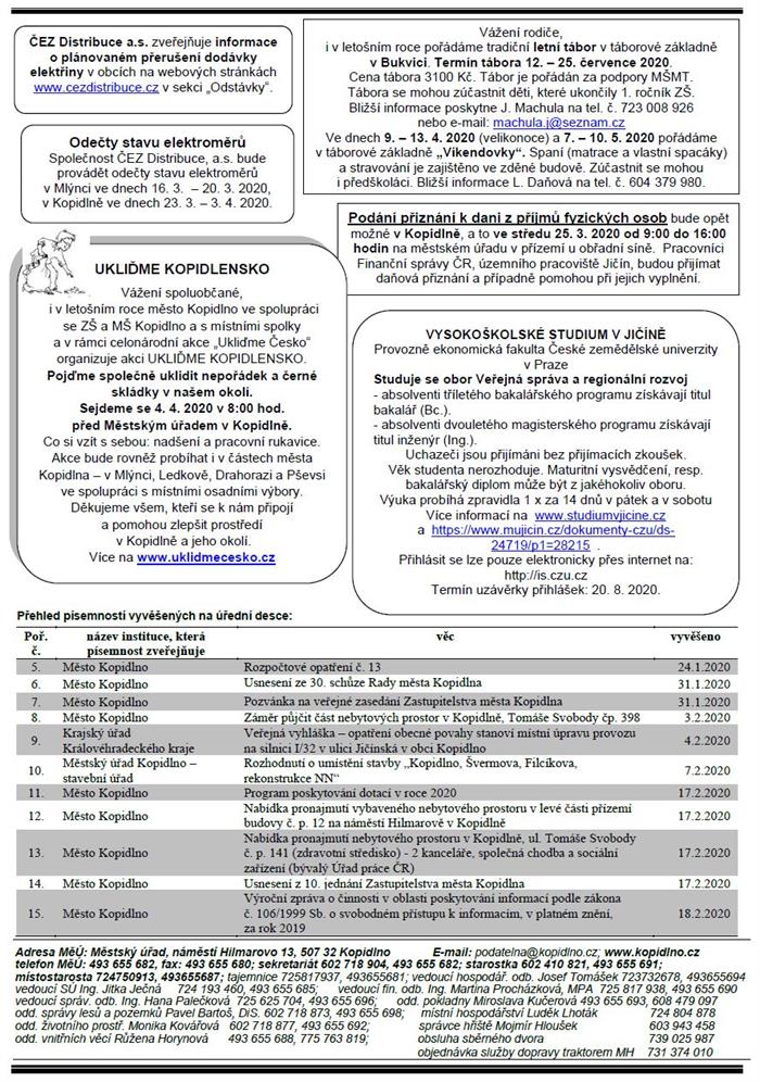Informační leták č. 3 - II. str.