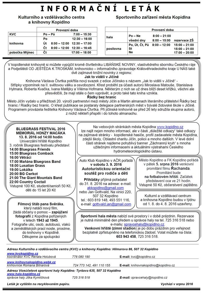 Letákč č. 8 - II. strana