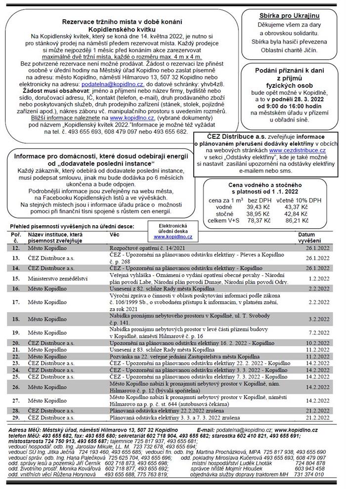 Informační leták č. 3 - str. II.