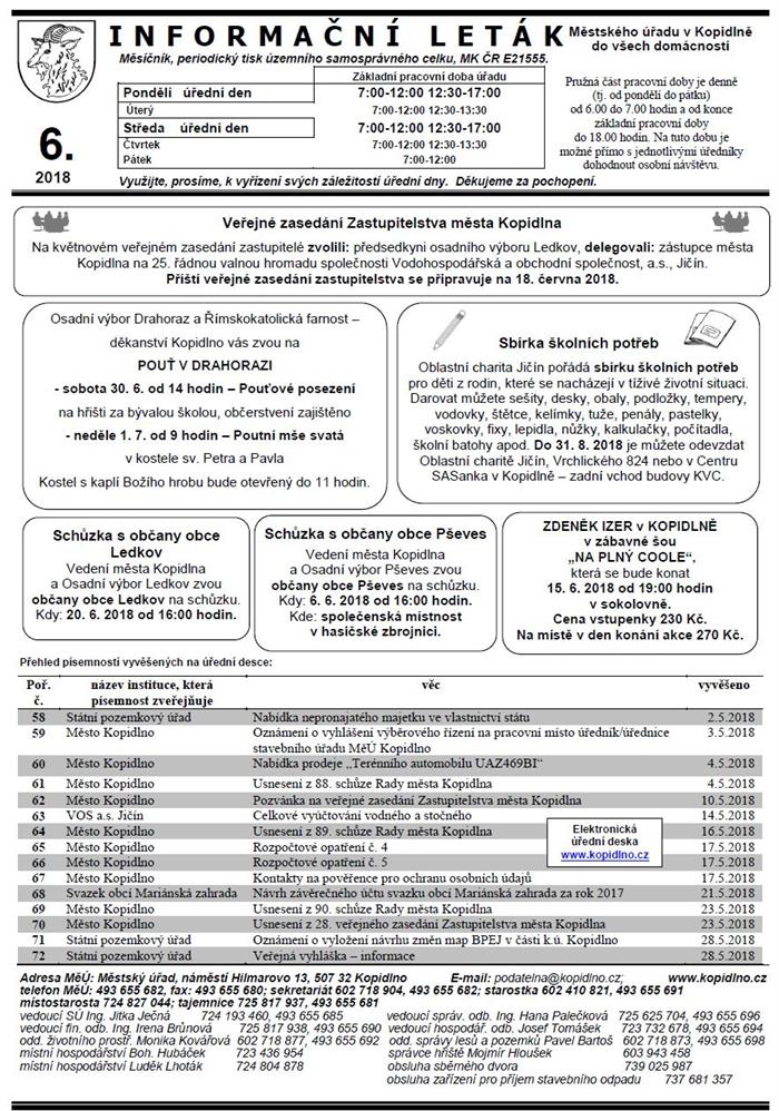 Leták č. 6 - strana I.