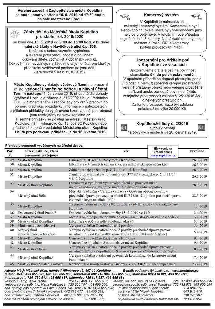 Informační leták č. 5 - II. str.