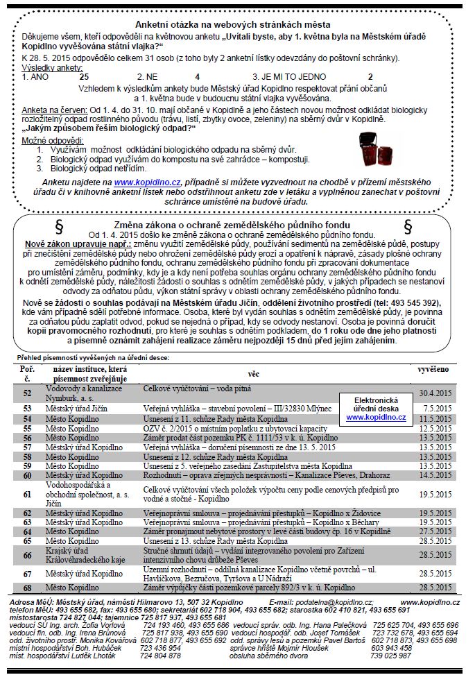 informační leták - červen 2015