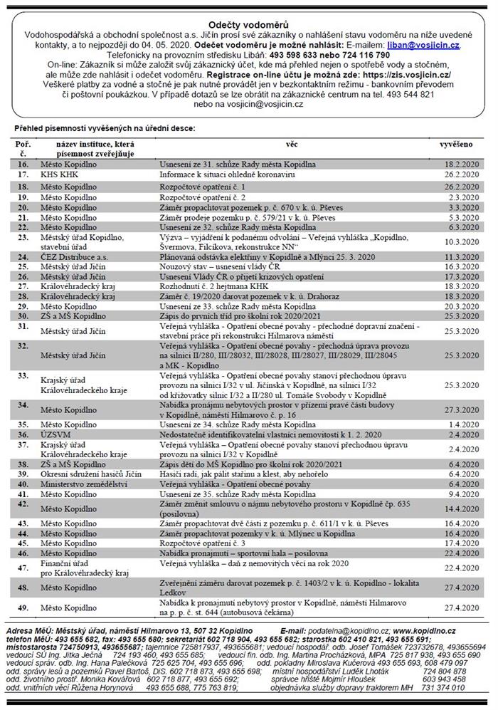 Informační leták č. 5 - II. str.