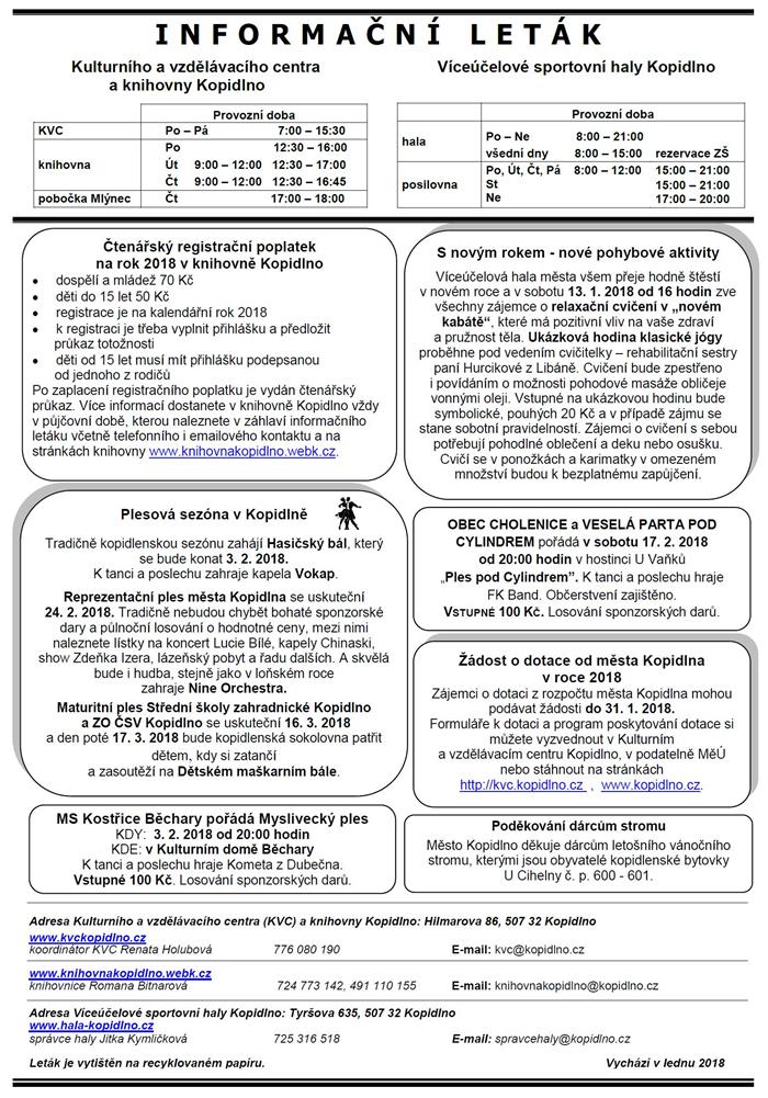 Leták č. 1 - II. strana