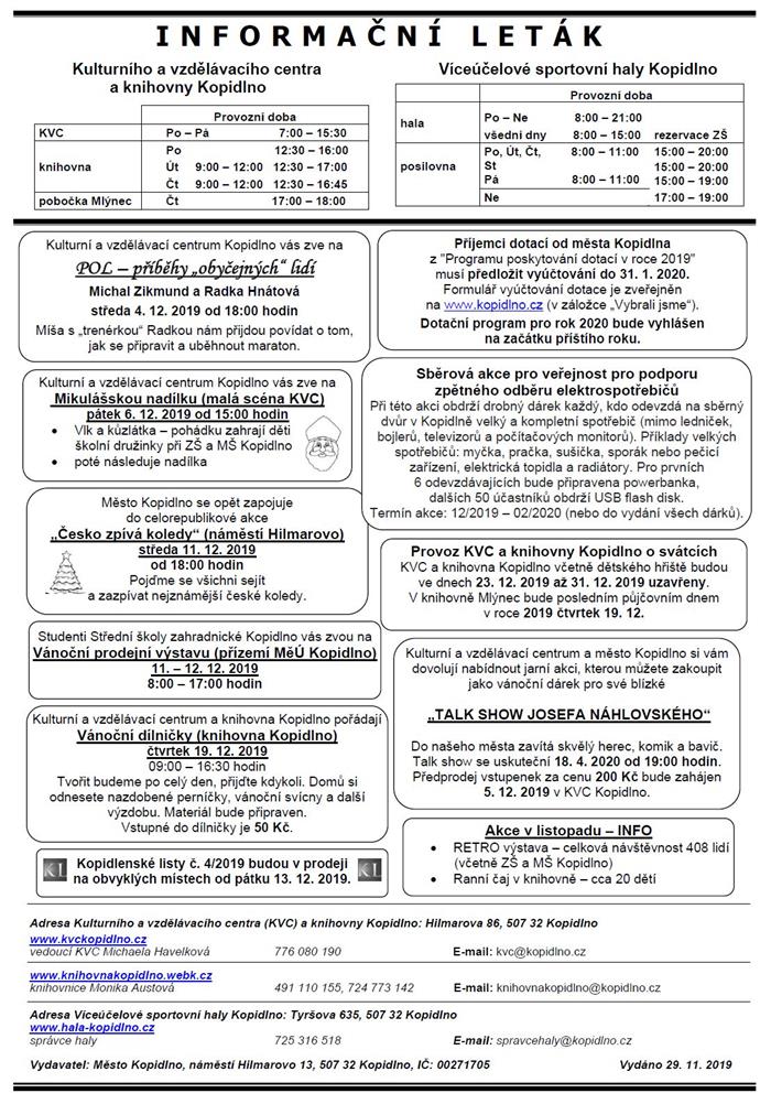 Informační leták č. 12 - II.str.